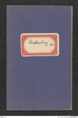 Seite 1, Tagebuch "Senftenberg" (NHMW-PRAE-BBB-43)